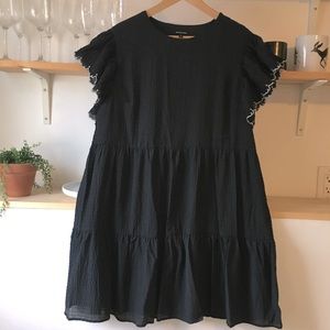 Black Smocked Dress
